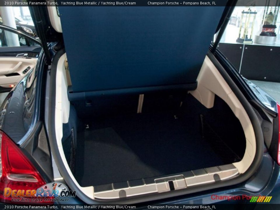 2010 Porsche Panamera Turbo Yachting Blue Metallic / Yachting Blue/Cream Photo #22