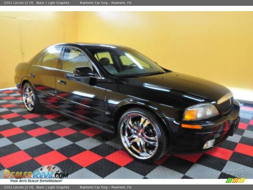 2001 Lincoln LS V8 Black / Light Graphite Photo #1