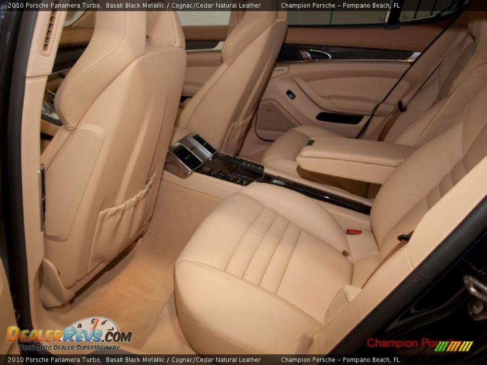 2010 Porsche Panamera Turbo Basalt Black Metallic / Cognac/Cedar Natural Leather Photo #19