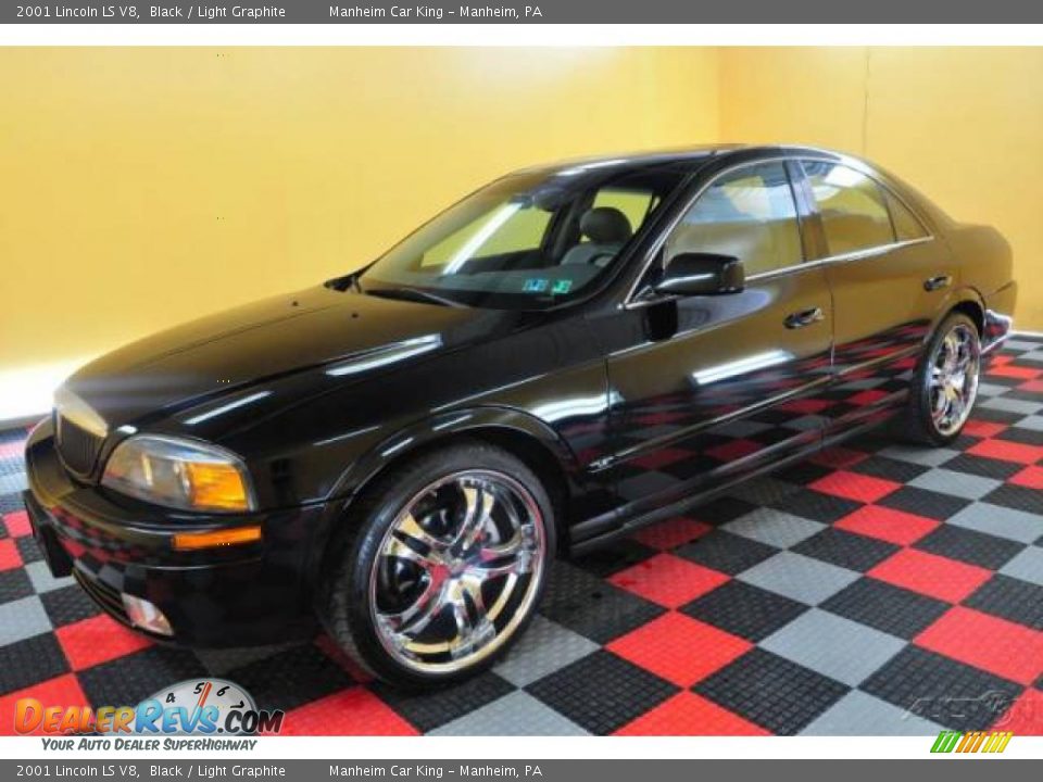 2001 Lincoln LS V8 Black / Light Graphite Photo #3