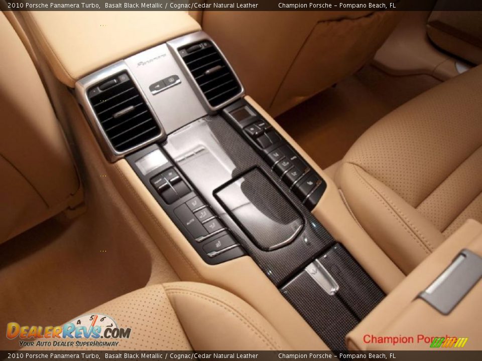 2010 Porsche Panamera Turbo Basalt Black Metallic / Cognac/Cedar Natural Leather Photo #20