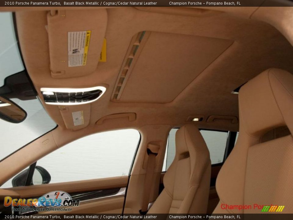 2010 Porsche Panamera Turbo Basalt Black Metallic / Cognac/Cedar Natural Leather Photo #23