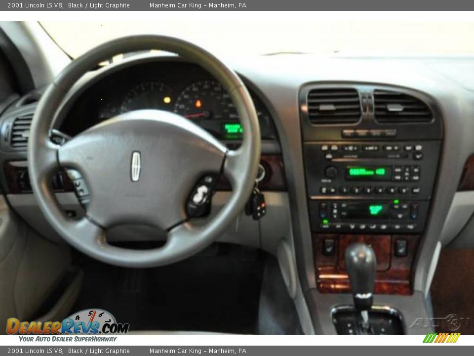 2001 Lincoln LS V8 Black / Light Graphite Photo #7