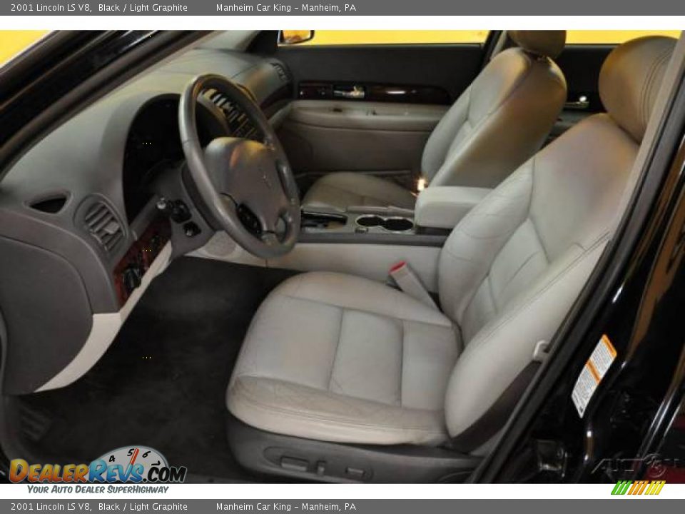 2001 Lincoln LS V8 Black / Light Graphite Photo #8