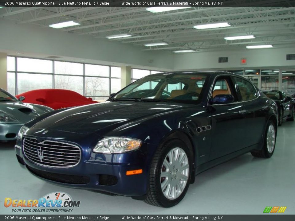 2006 Maserati Quattroporte Blue Nettuno Metallic / Beige Photo #1