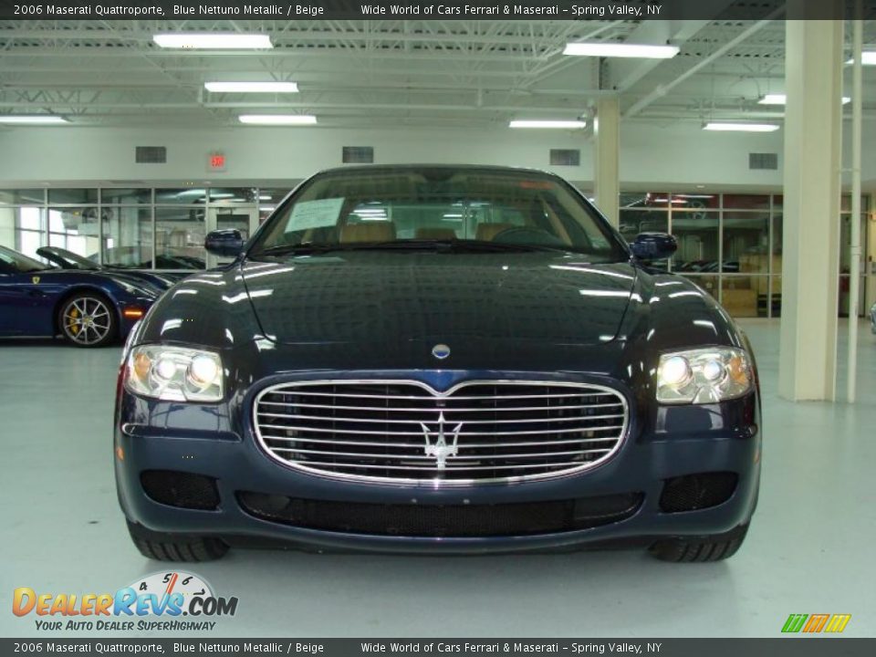 2006 Maserati Quattroporte Blue Nettuno Metallic / Beige Photo #2