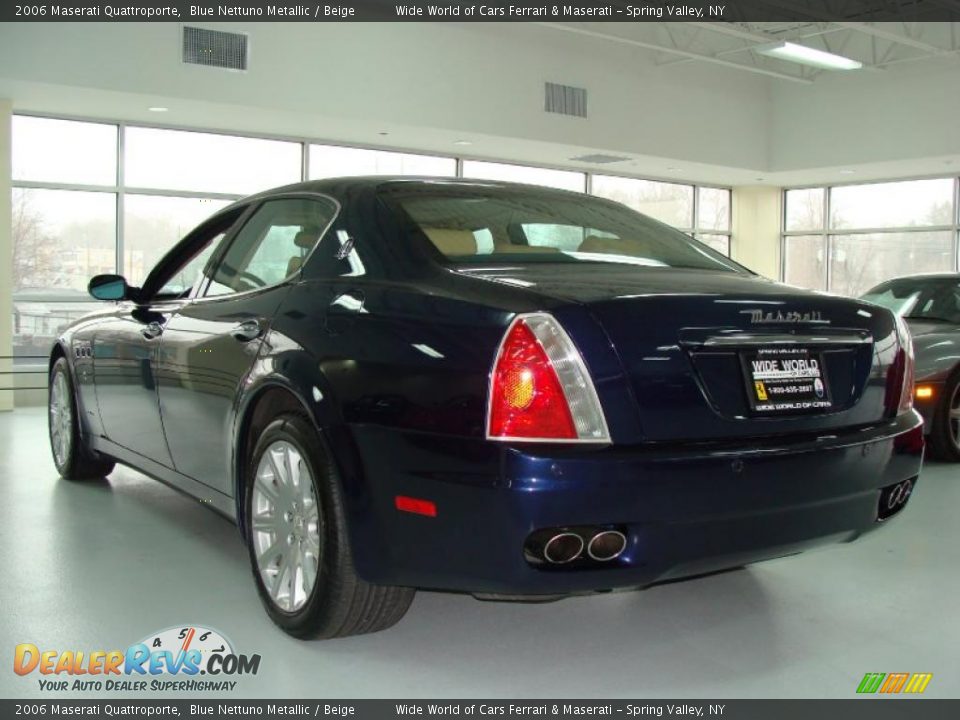 2006 Maserati Quattroporte Blue Nettuno Metallic / Beige Photo #7
