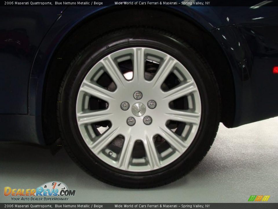 2006 Maserati Quattroporte Blue Nettuno Metallic / Beige Photo #9