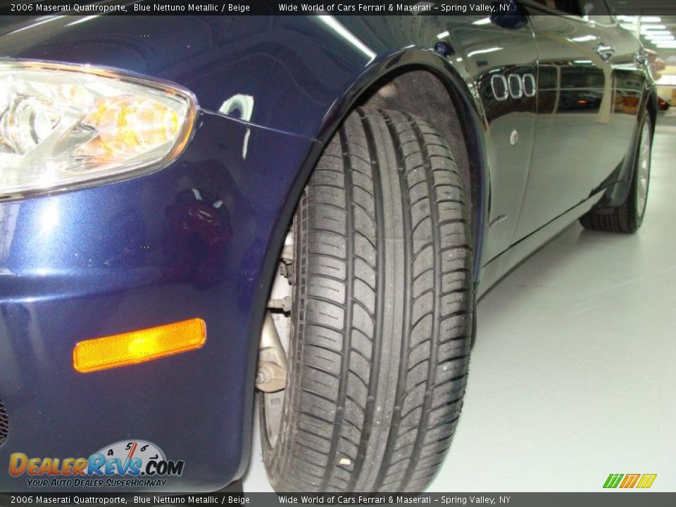 2006 Maserati Quattroporte Blue Nettuno Metallic / Beige Photo #10