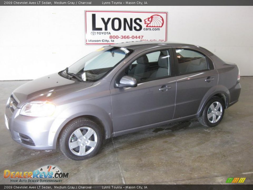 2009 Chevrolet Aveo LT Sedan Medium Gray / Charcoal Photo #1