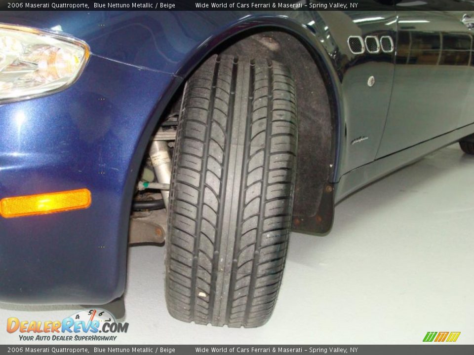 2006 Maserati Quattroporte Blue Nettuno Metallic / Beige Photo #11