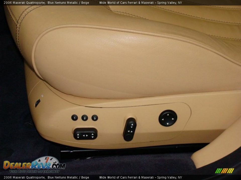 2006 Maserati Quattroporte Blue Nettuno Metallic / Beige Photo #15