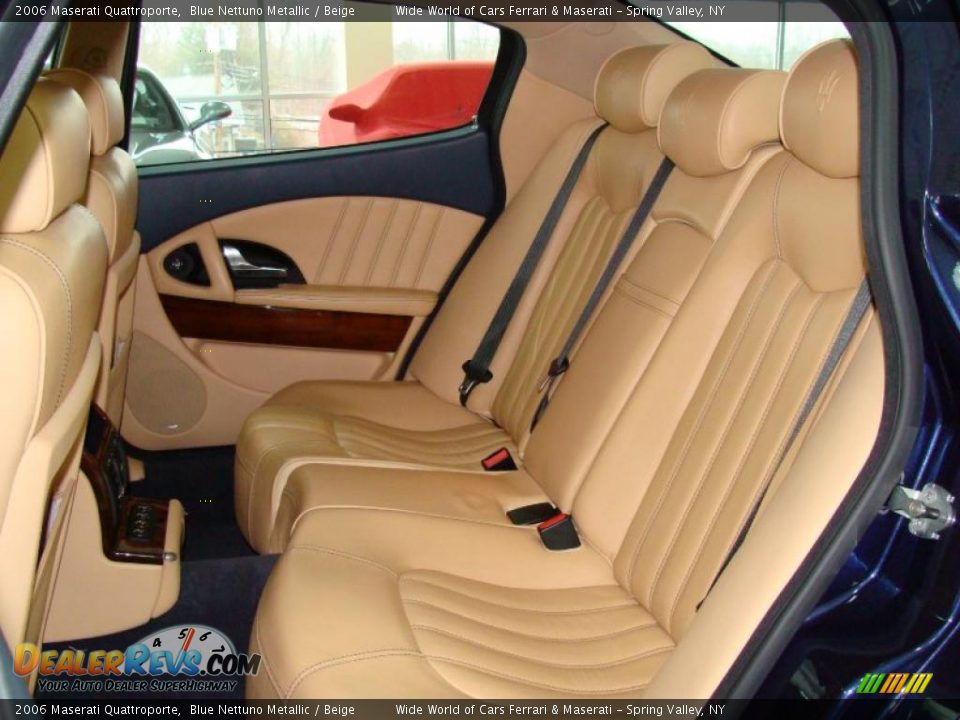 2006 Maserati Quattroporte Blue Nettuno Metallic / Beige Photo #20