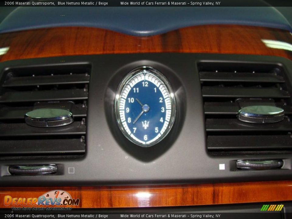 2006 Maserati Quattroporte Blue Nettuno Metallic / Beige Photo #24