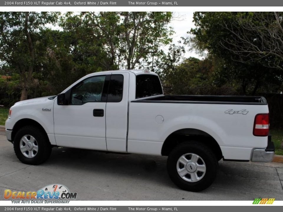 2004 Ford F150 XLT Regular Cab 4x4 Oxford White / Dark Flint Photo #3