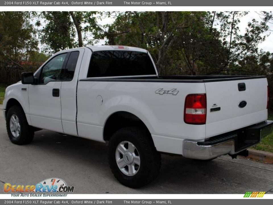 2004 Ford F150 XLT Regular Cab 4x4 Oxford White / Dark Flint Photo #4