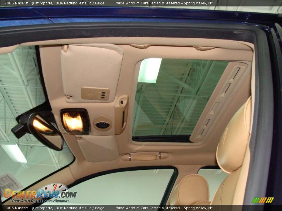 2006 Maserati Quattroporte Blue Nettuno Metallic / Beige Photo #27