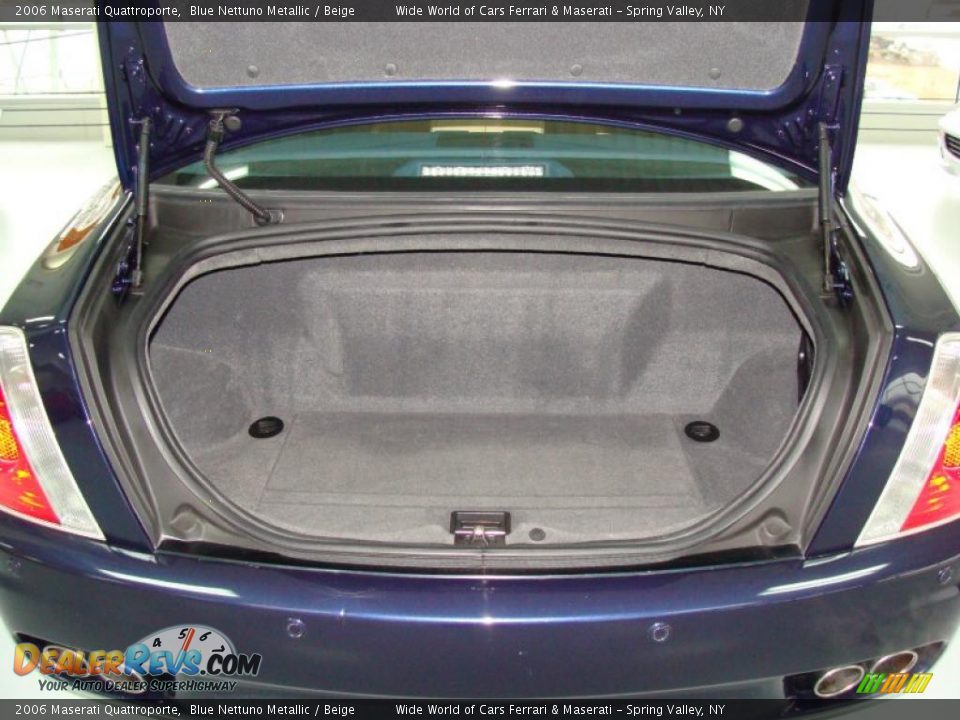 2006 Maserati Quattroporte Blue Nettuno Metallic / Beige Photo #28