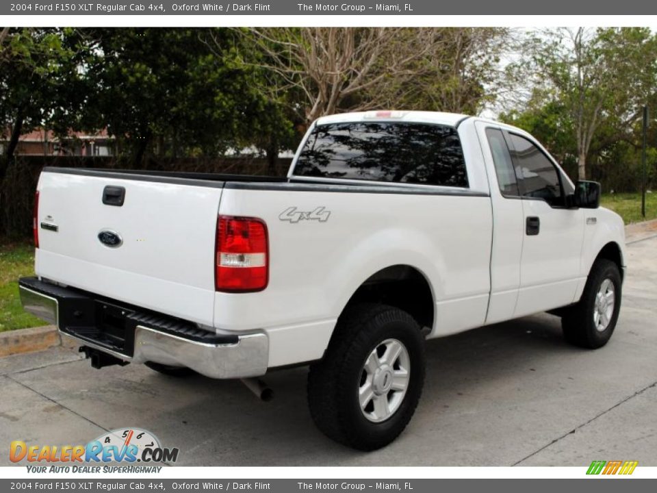 2004 Ford F150 XLT Regular Cab 4x4 Oxford White / Dark Flint Photo #7