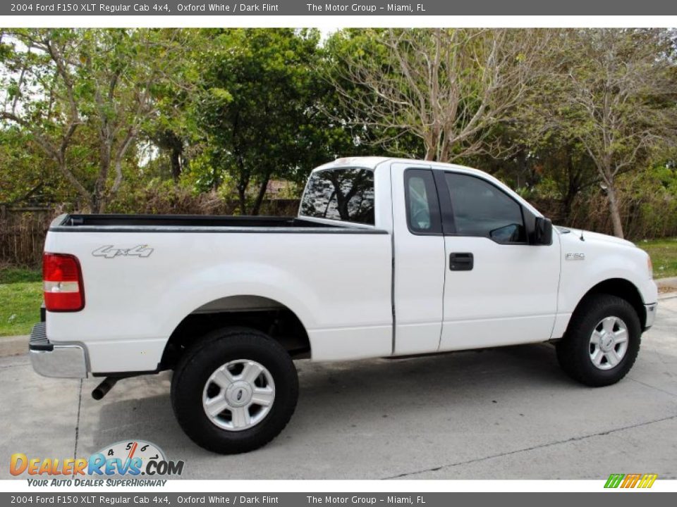 2004 Ford F150 XLT Regular Cab 4x4 Oxford White / Dark Flint Photo #8