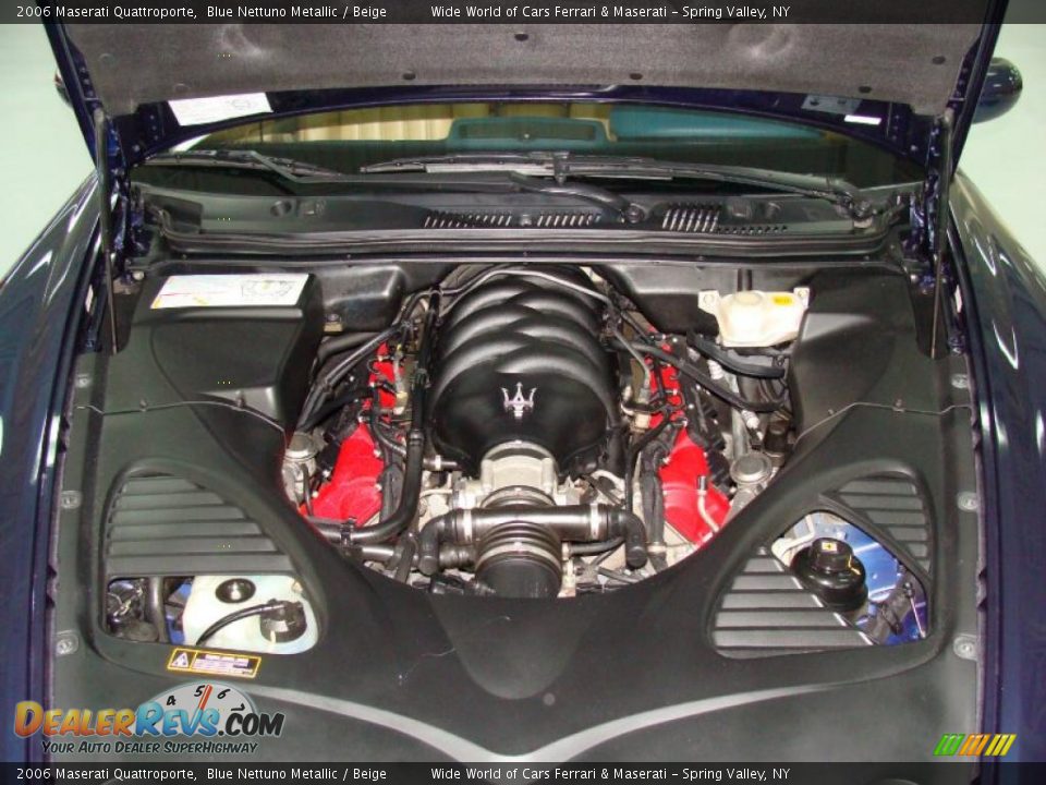 2006 Maserati Quattroporte Blue Nettuno Metallic / Beige Photo #30