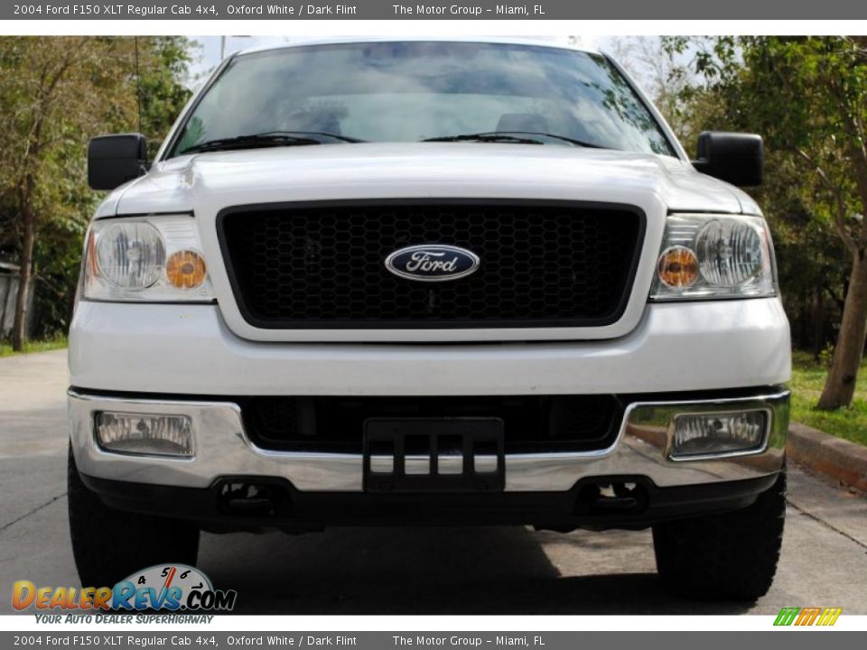 2004 Ford F150 XLT Regular Cab 4x4 Oxford White / Dark Flint Photo #11