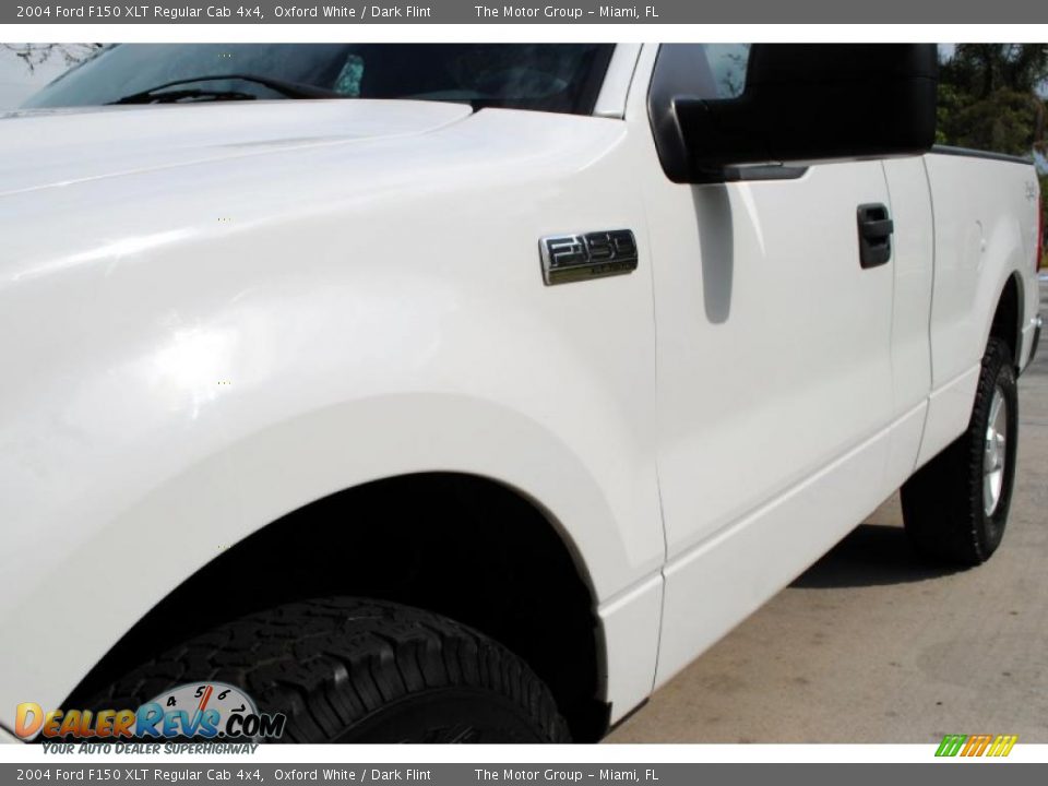 2004 Ford F150 XLT Regular Cab 4x4 Oxford White / Dark Flint Photo #13