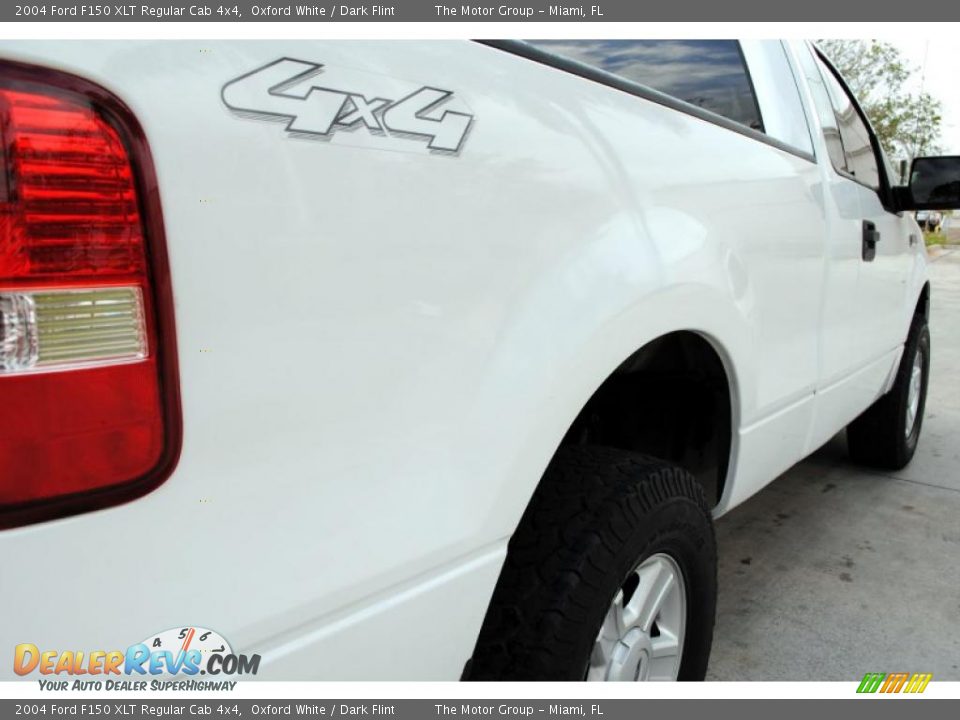 2004 Ford F150 XLT Regular Cab 4x4 Oxford White / Dark Flint Photo #15
