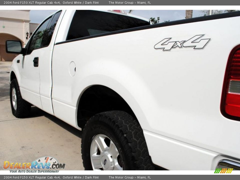 2004 Ford F150 XLT Regular Cab 4x4 Oxford White / Dark Flint Photo #16