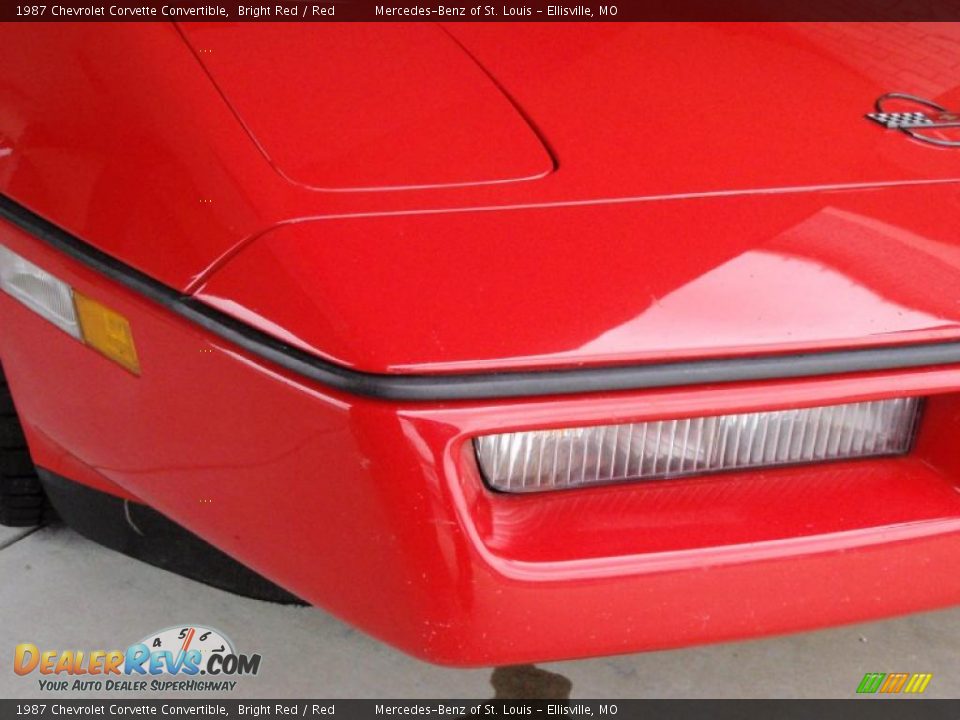 1987 Chevrolet Corvette Convertible Bright Red / Red Photo #4