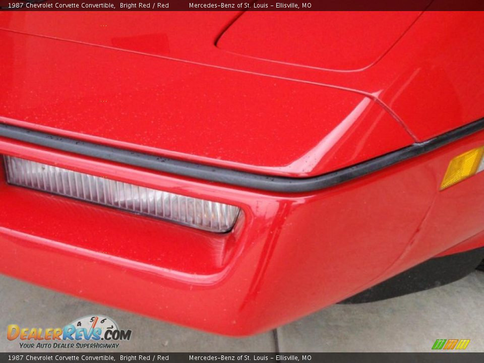 1987 Chevrolet Corvette Convertible Bright Red / Red Photo #5