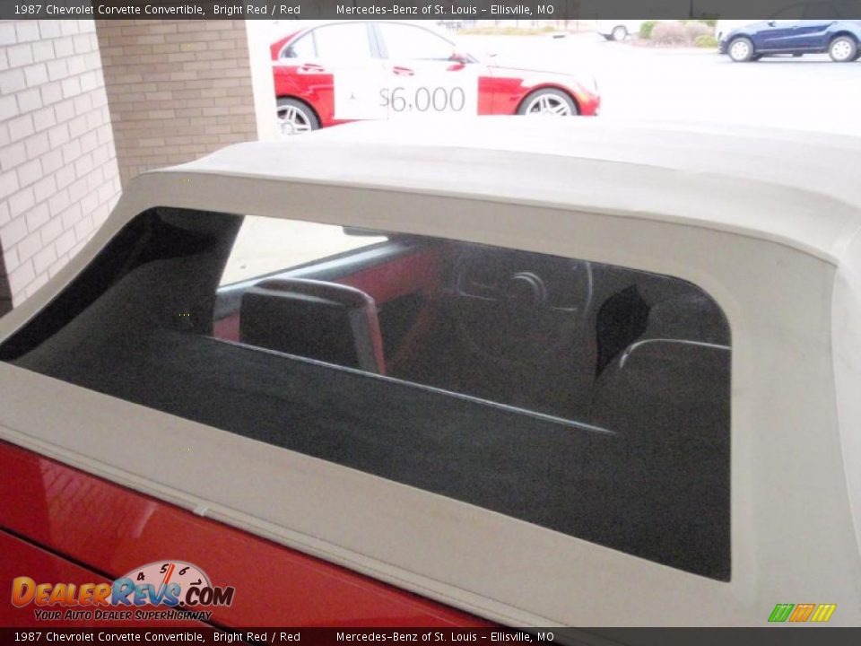 1987 Chevrolet Corvette Convertible Bright Red / Red Photo #17