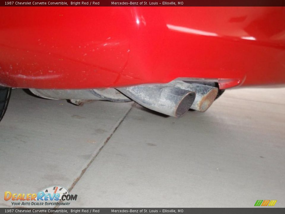 1987 Chevrolet Corvette Convertible Bright Red / Red Photo #21