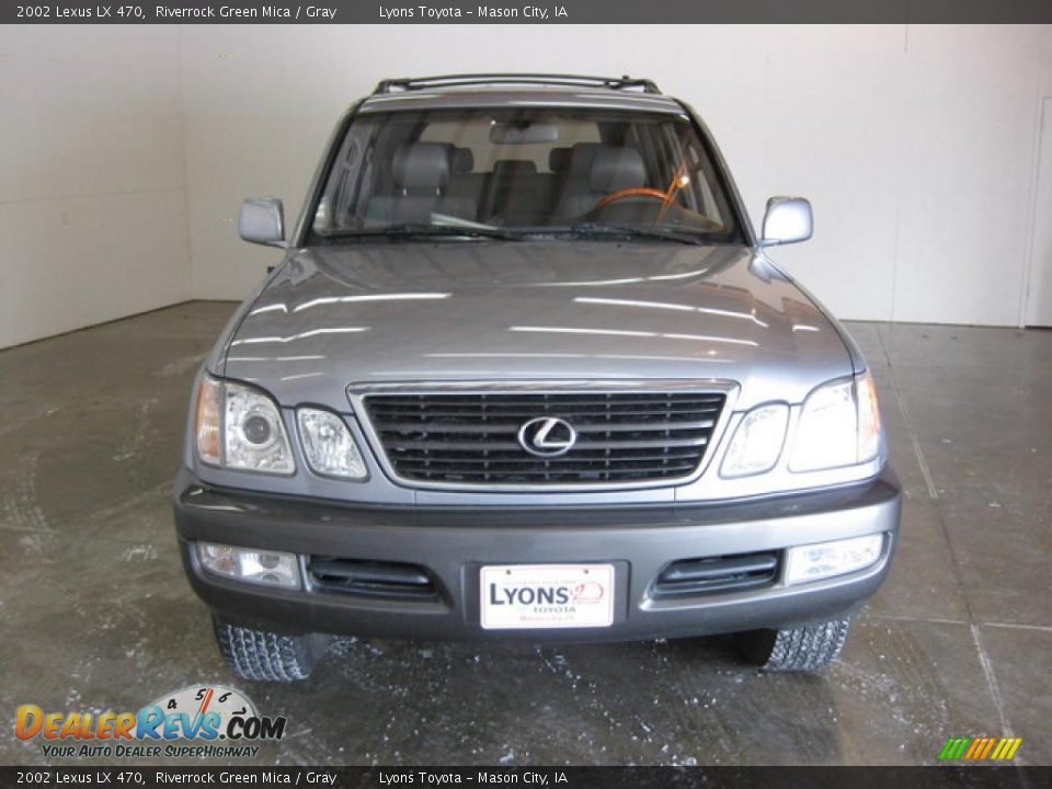 2002 Lexus LX 470 Riverrock Green Mica / Gray Photo #2