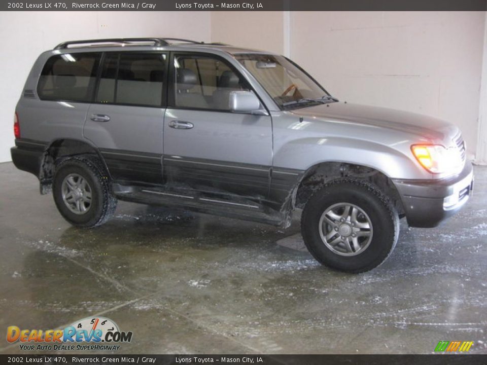 2002 Lexus LX 470 Riverrock Green Mica / Gray Photo #3