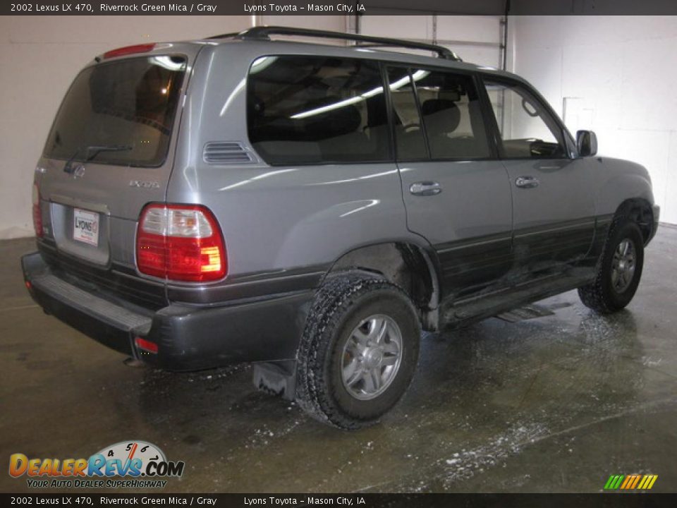 2002 Lexus LX 470 Riverrock Green Mica / Gray Photo #4