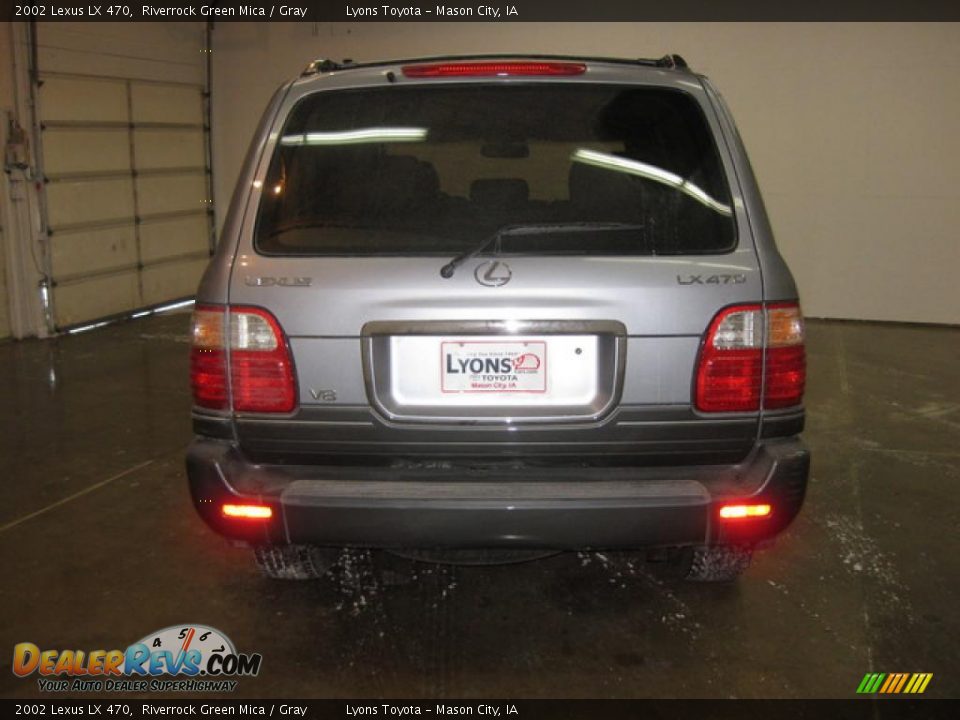 2002 Lexus LX 470 Riverrock Green Mica / Gray Photo #5