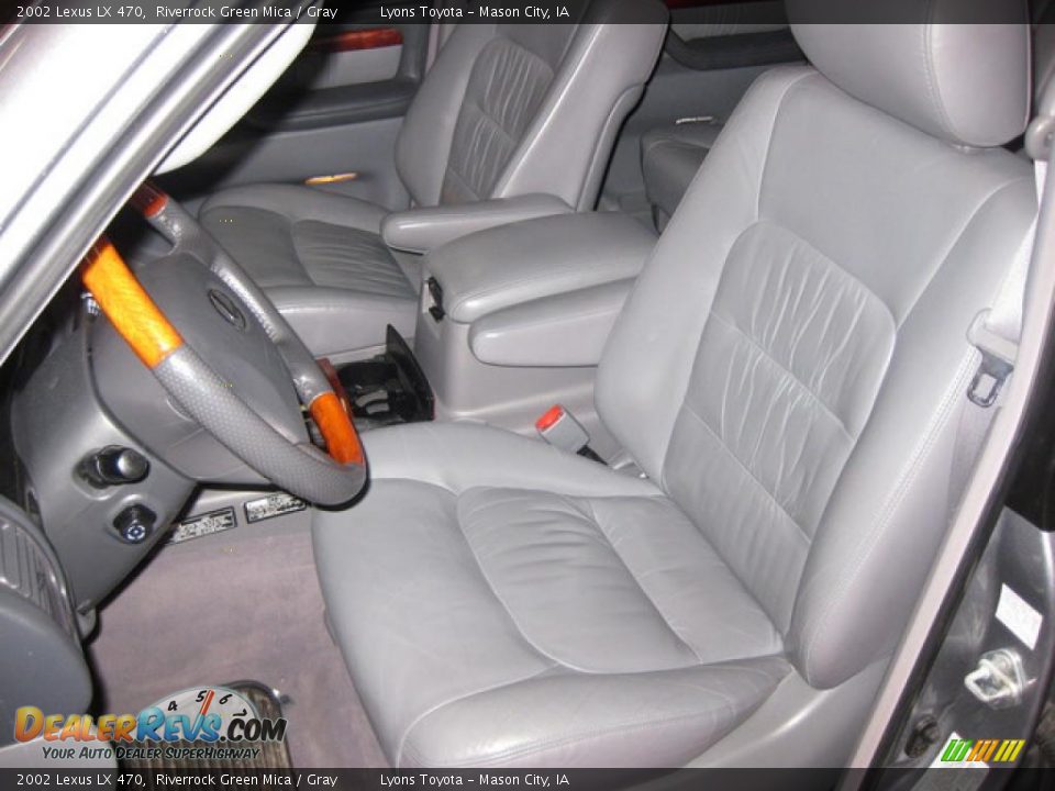 2002 Lexus LX 470 Riverrock Green Mica / Gray Photo #8