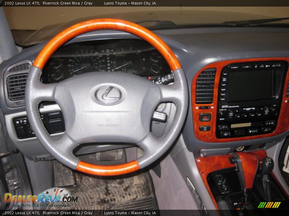 2002 Lexus LX 470 Riverrock Green Mica / Gray Photo #10