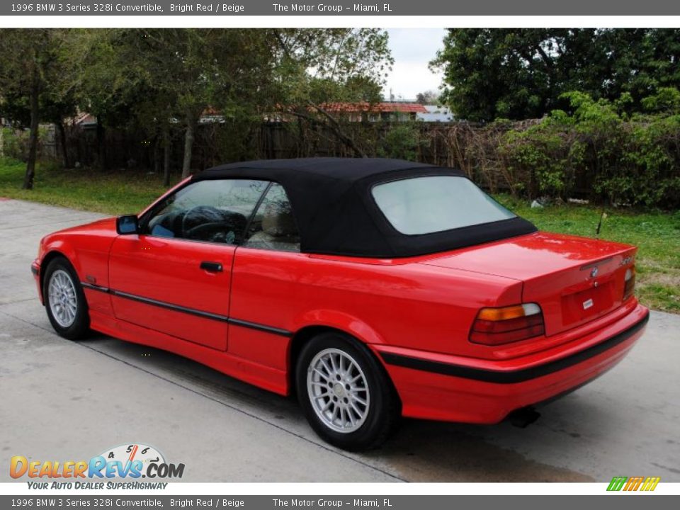 Bright Red 1996 BMW 3 Series 328i Convertible Photo #4