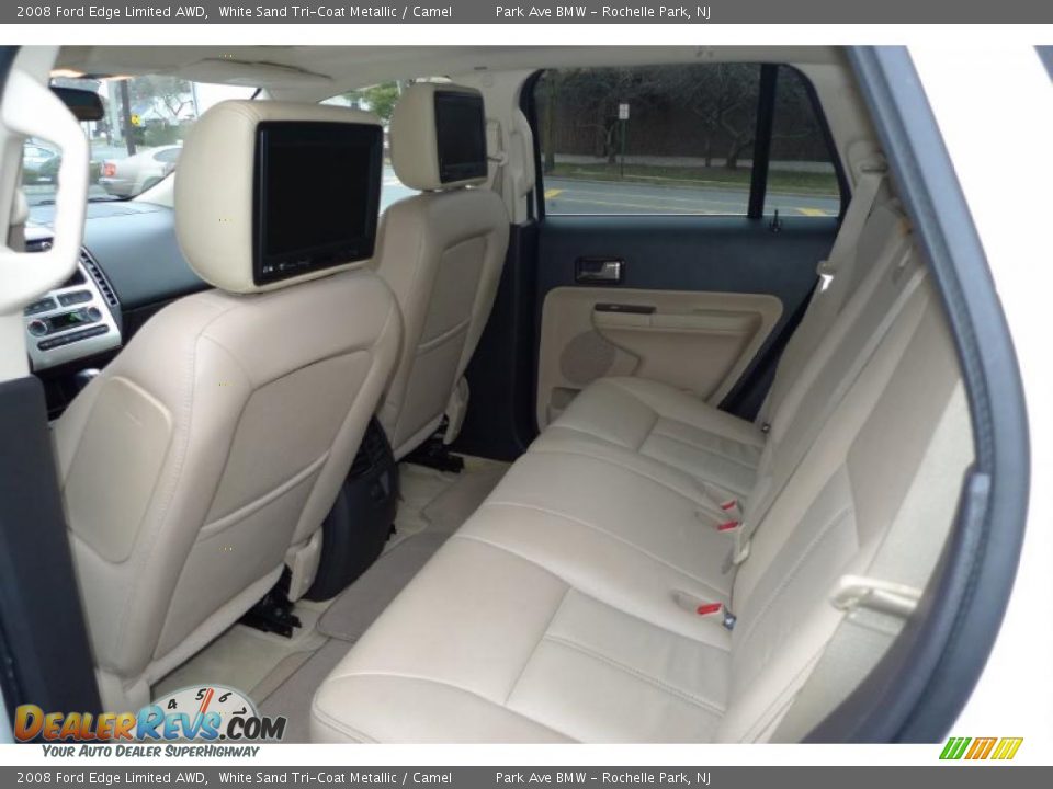 2008 Ford Edge Limited AWD White Sand Tri-Coat Metallic / Camel Photo #7