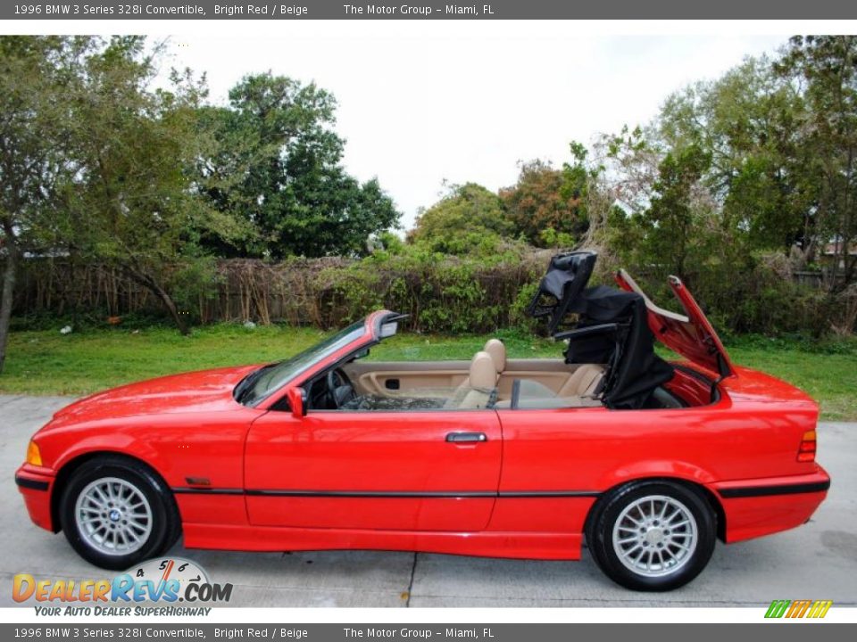 Bright Red 1996 BMW 3 Series 328i Convertible Photo #15