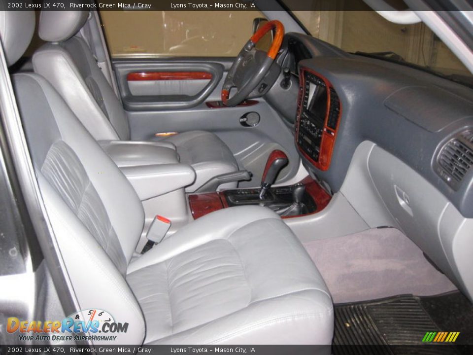 2002 Lexus LX 470 Riverrock Green Mica / Gray Photo #22