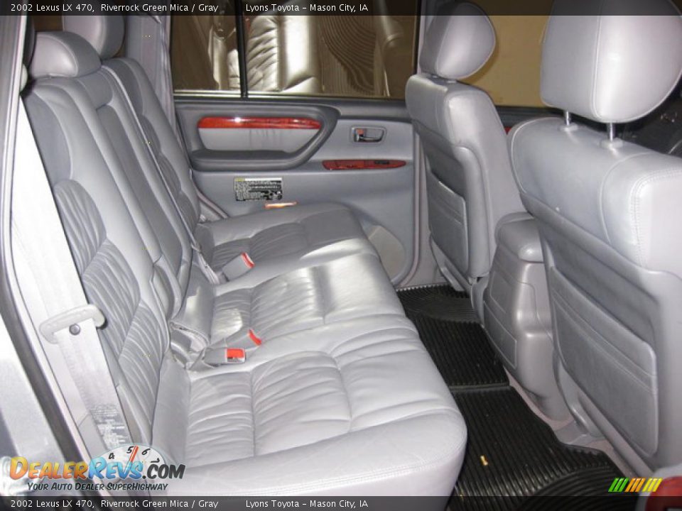 2002 Lexus LX 470 Riverrock Green Mica / Gray Photo #24