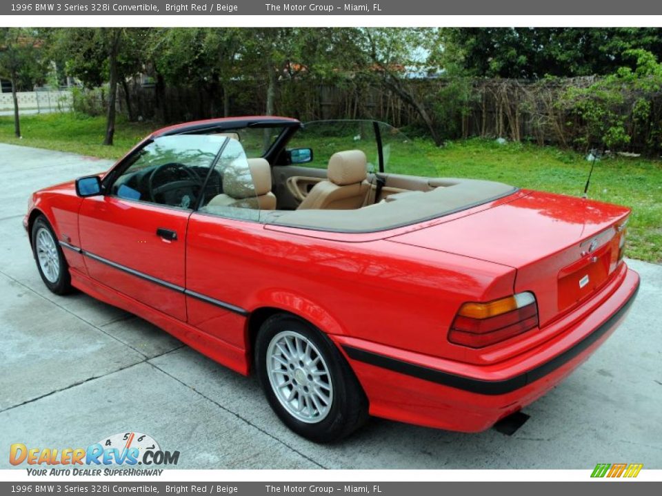 Bright Red 1996 BMW 3 Series 328i Convertible Photo #19
