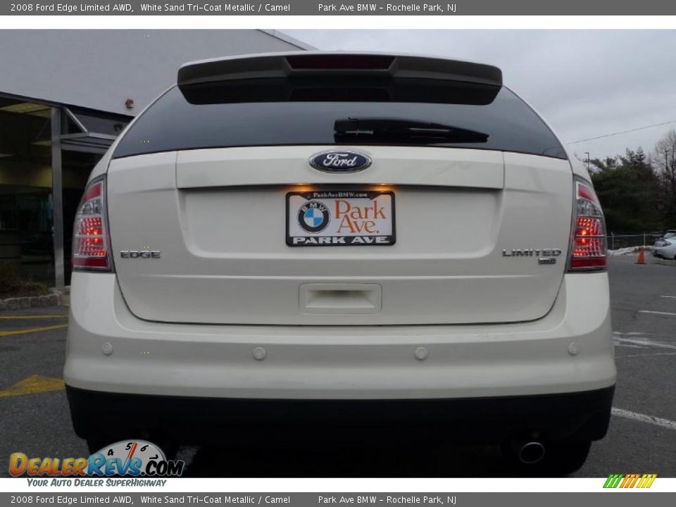 2008 Ford Edge Limited AWD White Sand Tri-Coat Metallic / Camel Photo #17