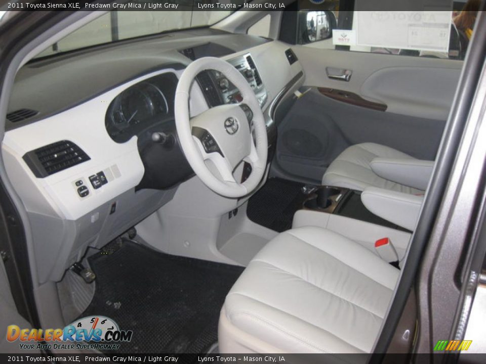 2011 Toyota Sienna XLE Predawn Gray Mica / Light Gray Photo #2