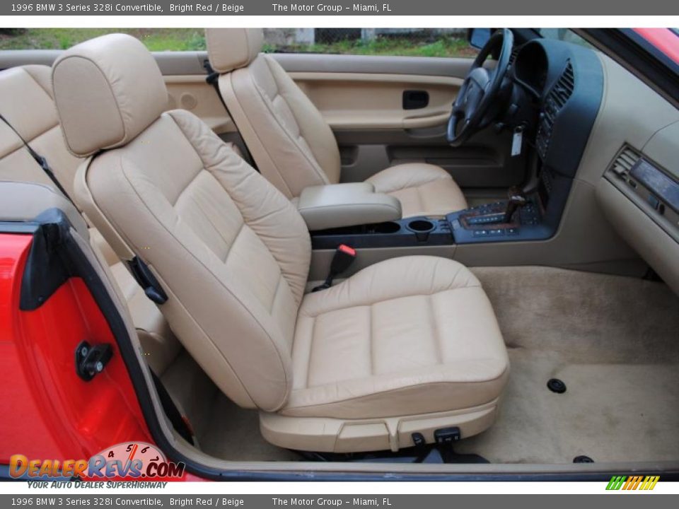 Beige Interior - 1996 BMW 3 Series 328i Convertible Photo #28