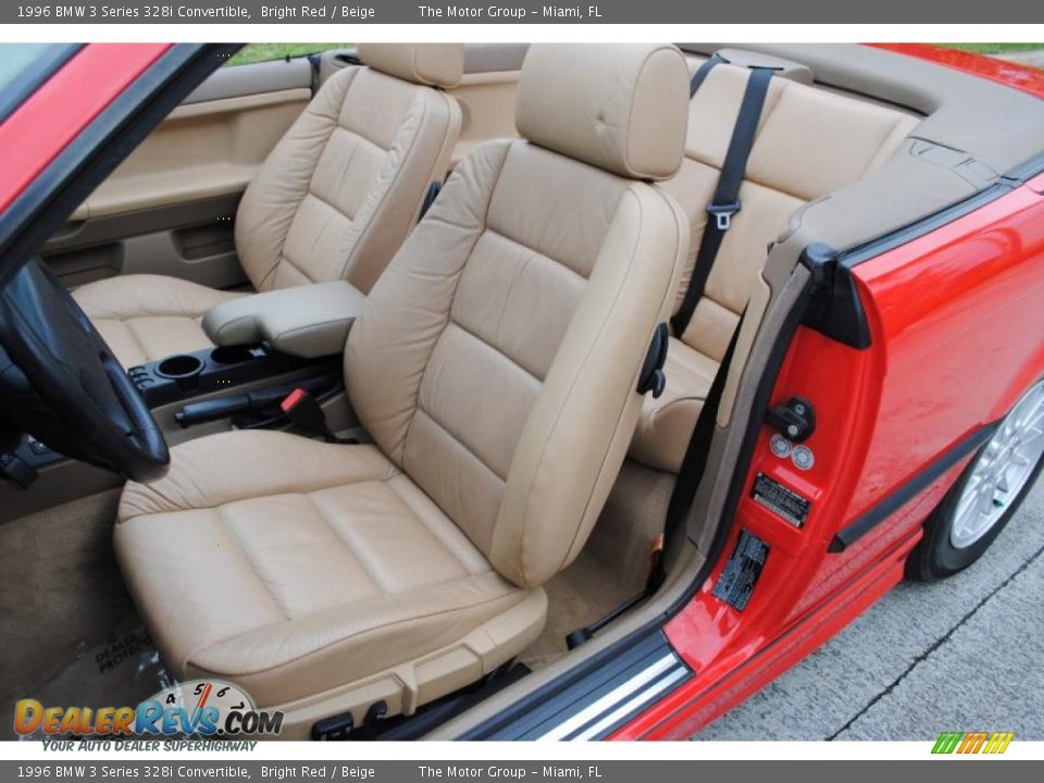 Front Seat of 1996 BMW 3 Series 328i Convertible Photo #29