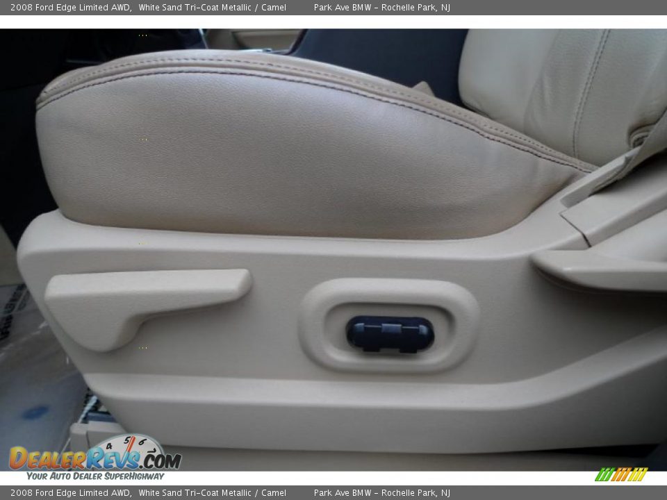 2008 Ford Edge Limited AWD White Sand Tri-Coat Metallic / Camel Photo #30